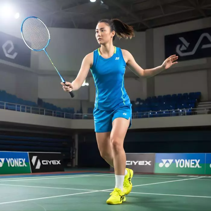 Paket Lengkap Pemula Raket Badminton Yonex GR303 Biru dan Shuttlecock Adidas TS3 Nylon Isi 6