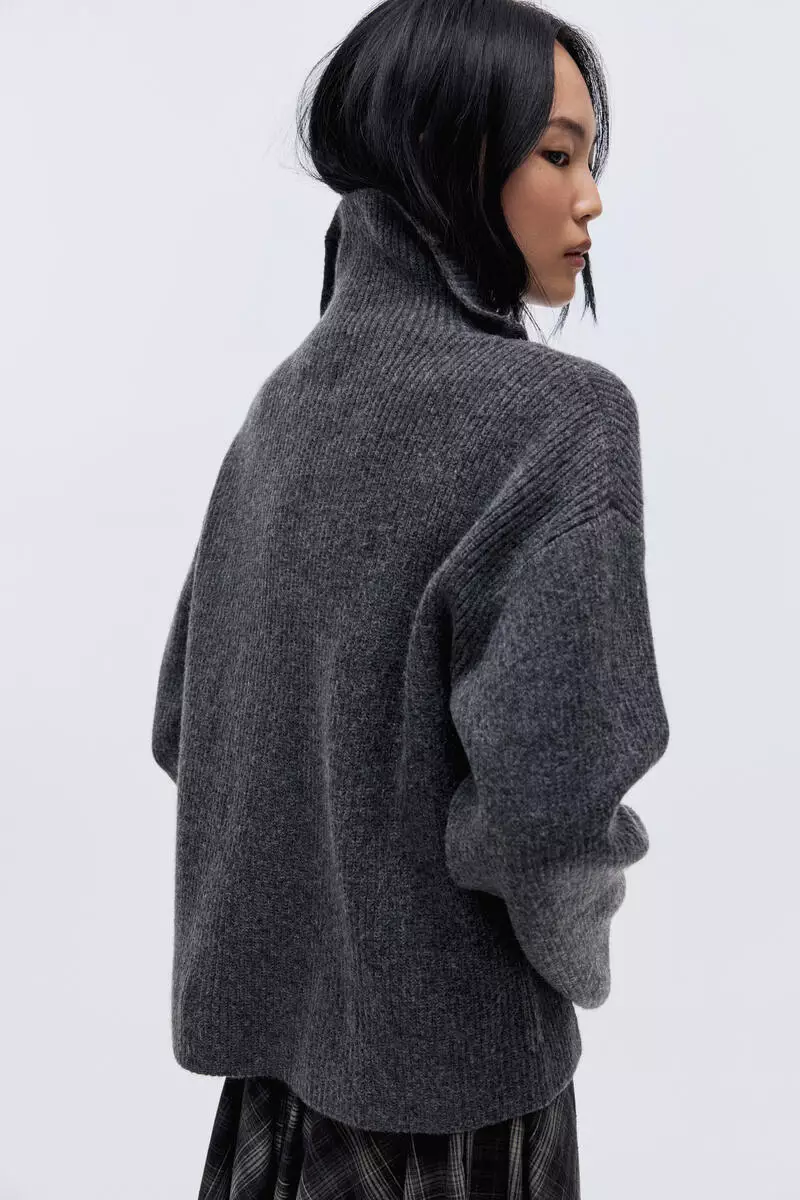 Zip-through cardigan