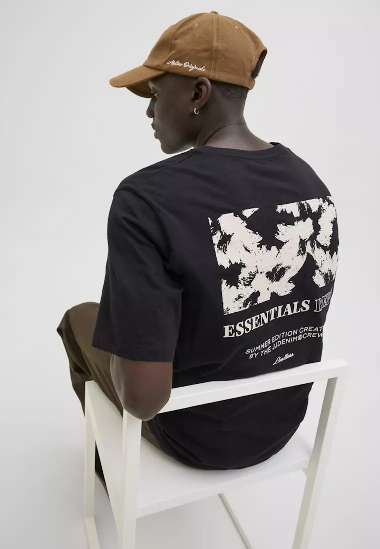 Jeff Monochrome Short Sleeves Crew Neck Tee