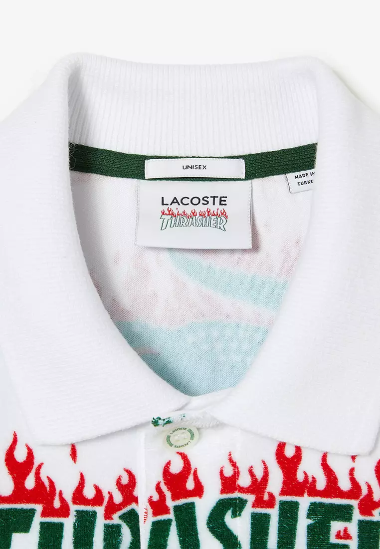 Unisex Lacoste x Thrasher Oversized Fit Terrycloth Polo