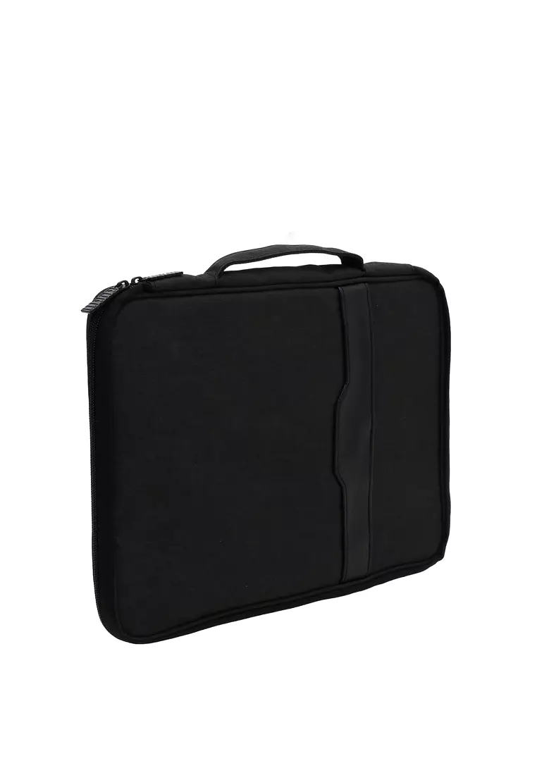 Quenty Tas Organizer Laptop Dan Aksesoris Gadget Style 1 Strong Zipper Material Nylon ORIGINAL - Black