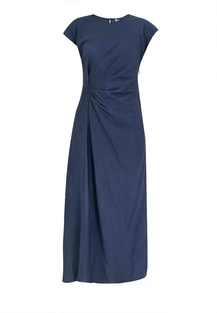 MINERVA Side Drape Dress