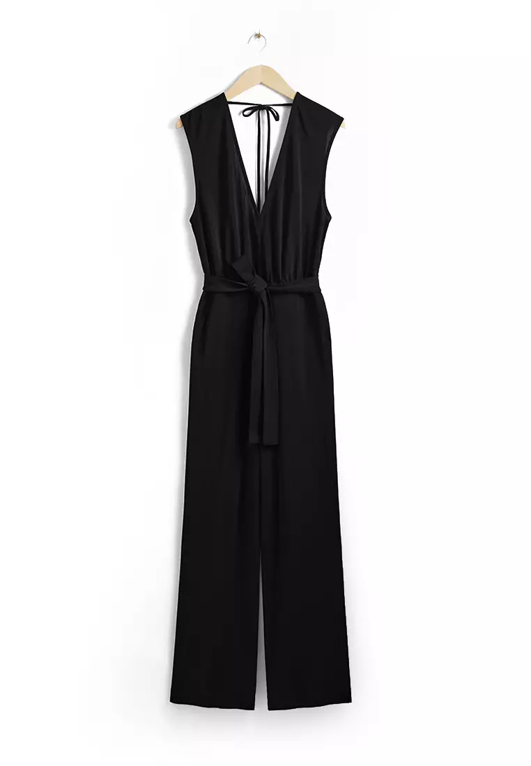 Sleeveless Open-Back Jumpsuit