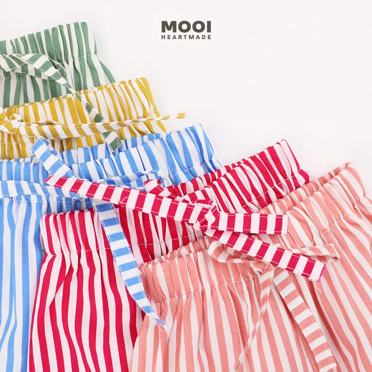 Mooi Celana Panjang Anak Perempuan Manda Striped Pants - Pink Tua