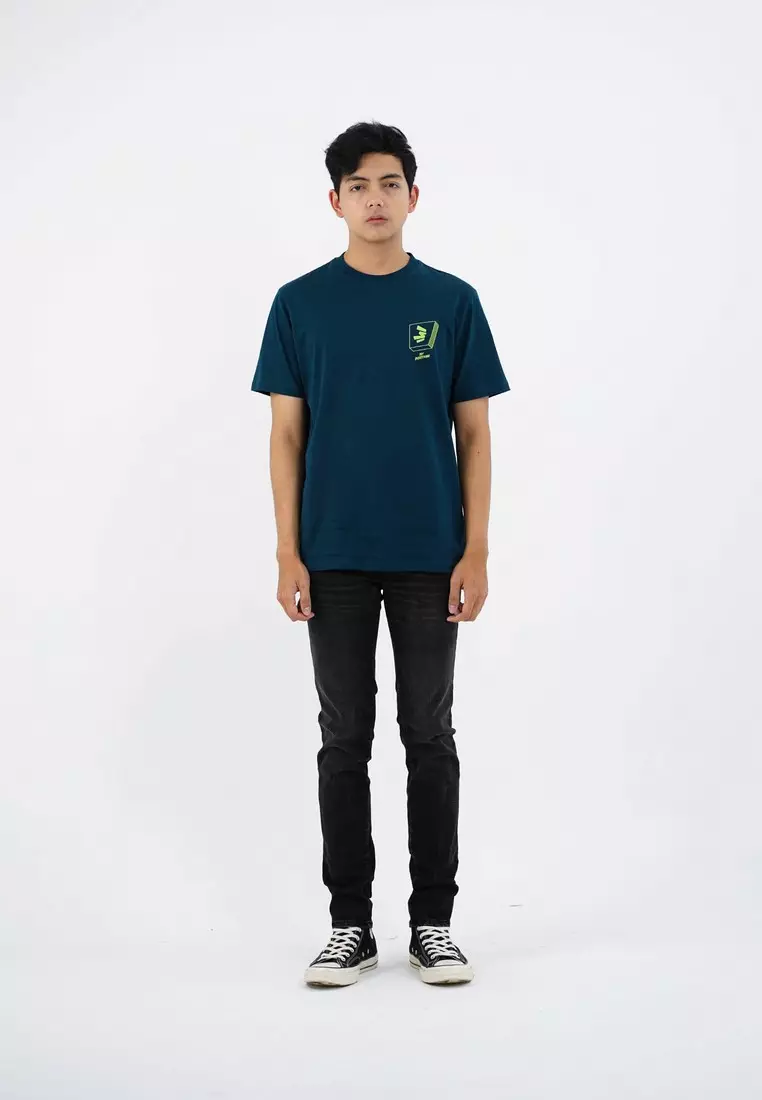 3Second Men's T-Shirt Short Sleeve Regular Fit Cotton Woody OL-C970325