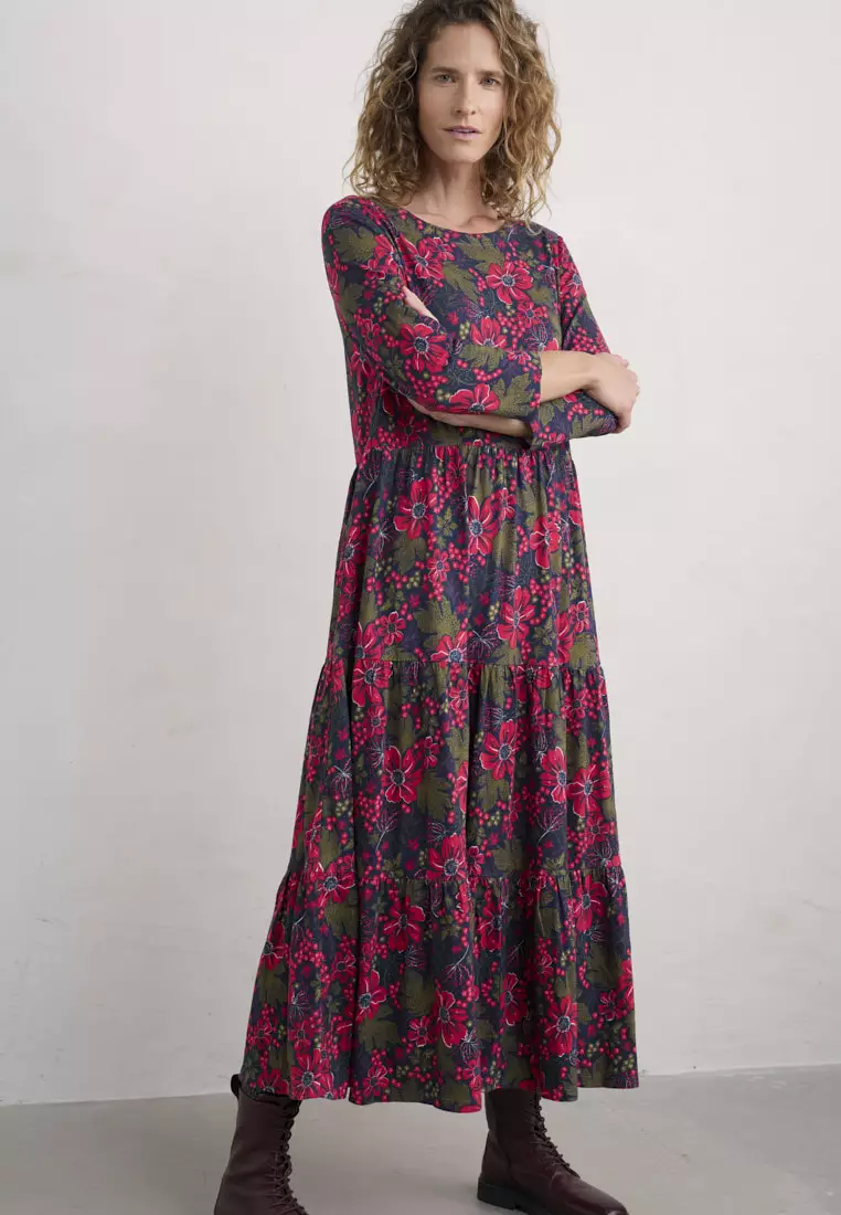 Seasalt Cornwall Petite Red Line Strokes Dress