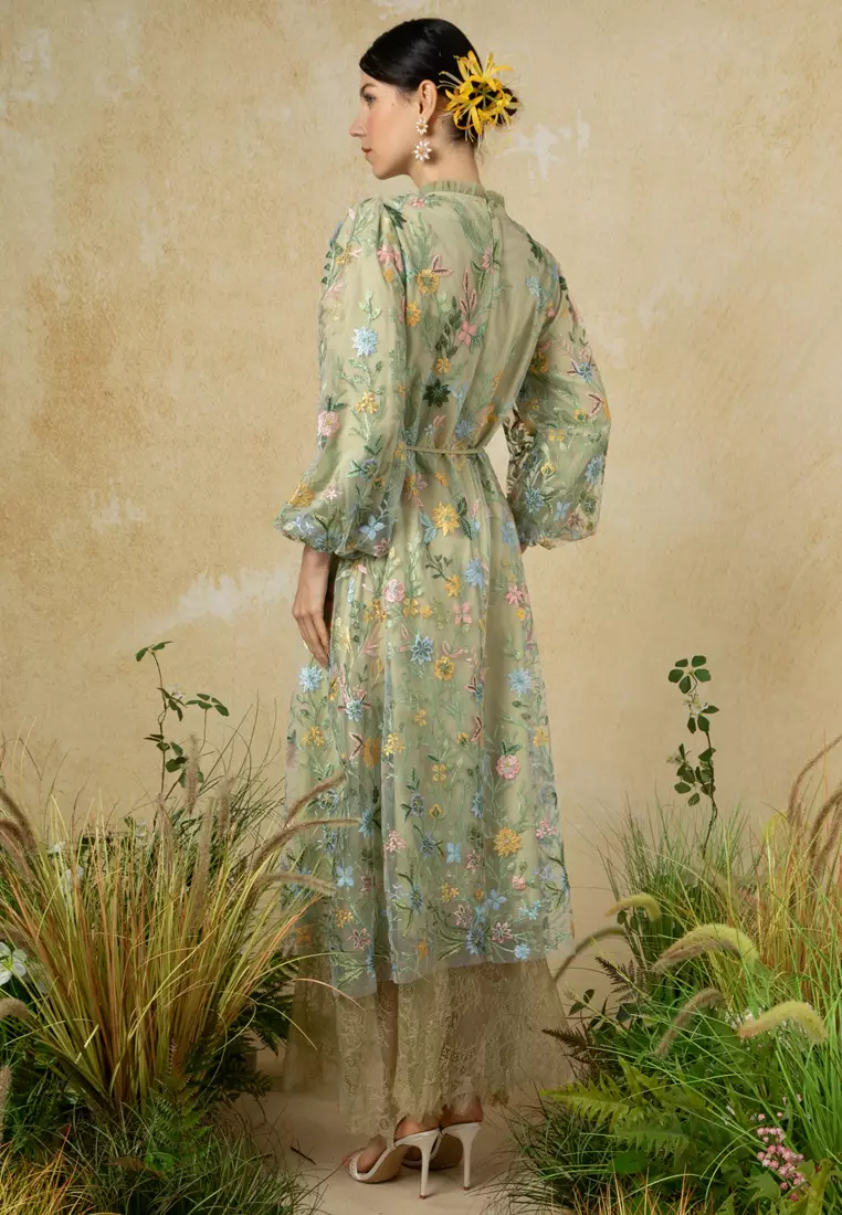 Flora Lace Flare Dress