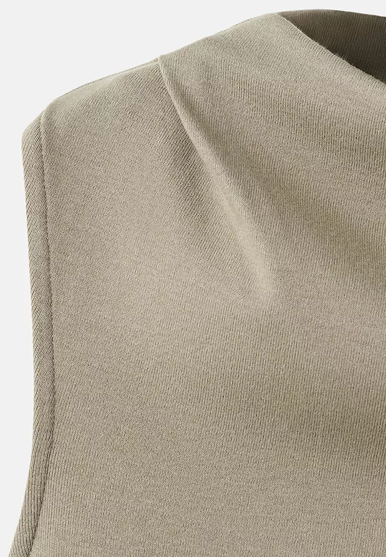 Asymmetric Draped Dress