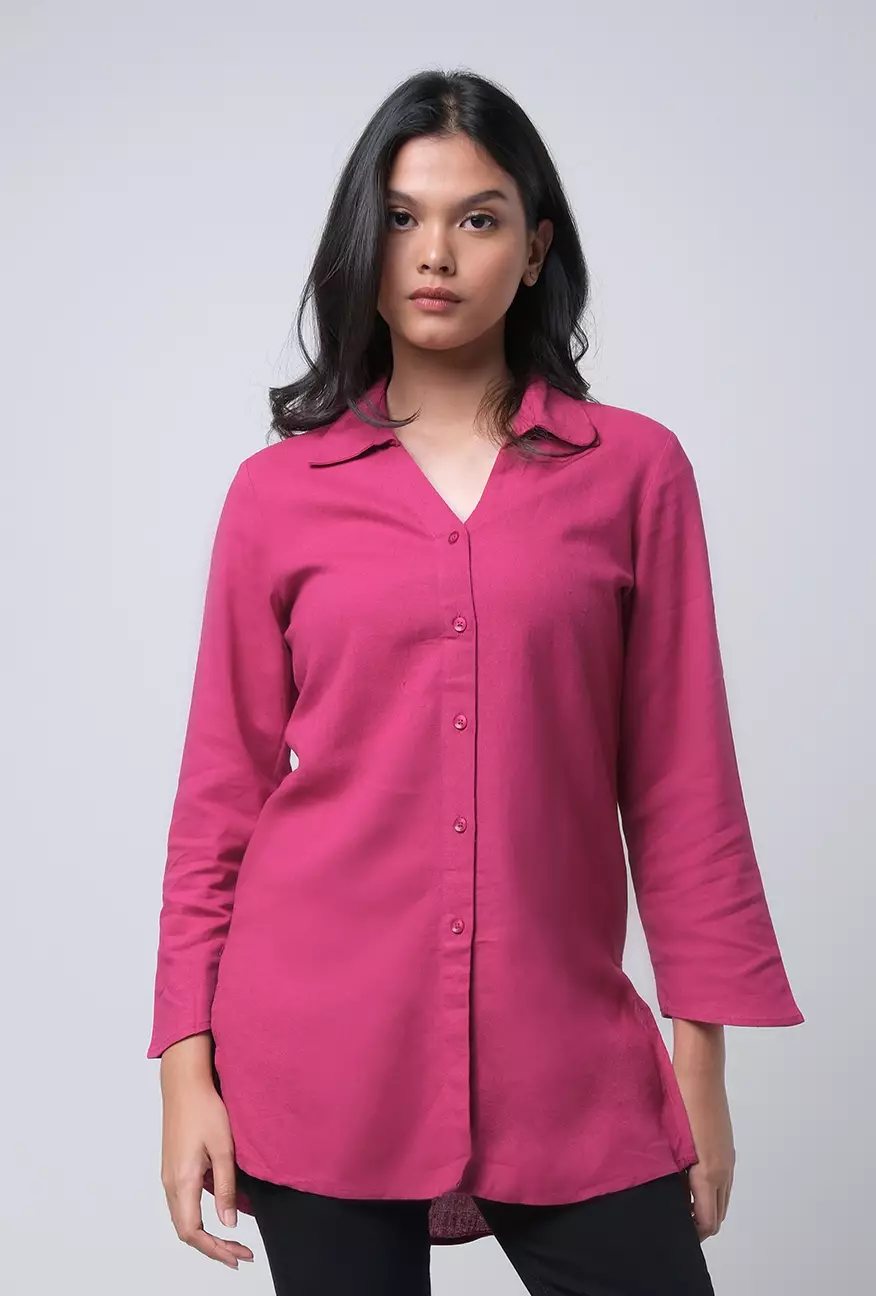 Kemeja Wanita Lucy Fuschia