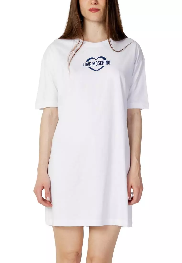 Buy Love Moschino Oversized TShirt Dress Heart Logo 2025 Online
