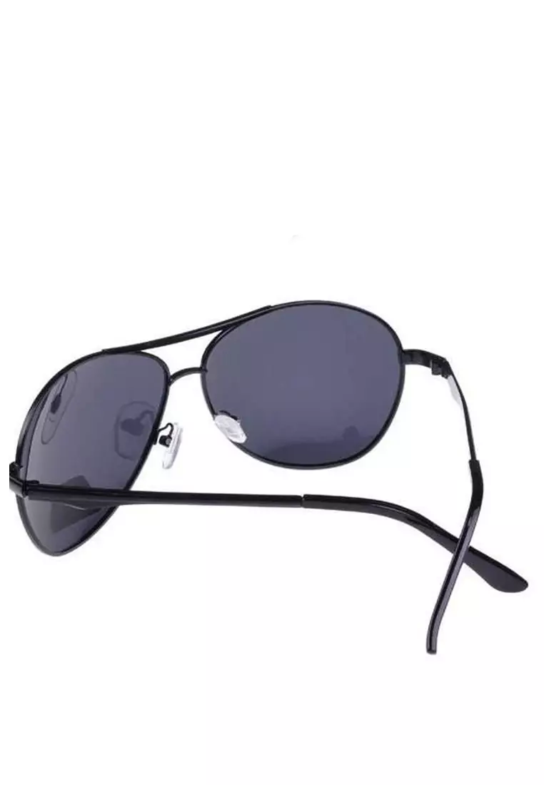 Adkins Sunglasses Kacamata Hitam Fashion Pria  Lensa Polarized UV Protection Frame Material Alloy ORIGINAL - Black Gray