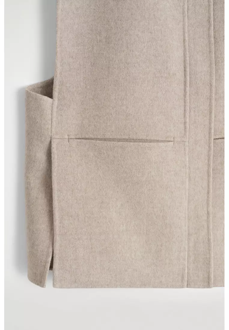 DOUBLE-FACED WOOL HYBRID VEST