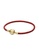 PANDORA red and multi and gold Pandora 14K Gold-Plated Chinese Fortune Pixiu Leather Bracelet Set 786D4AC659D87DGS_3