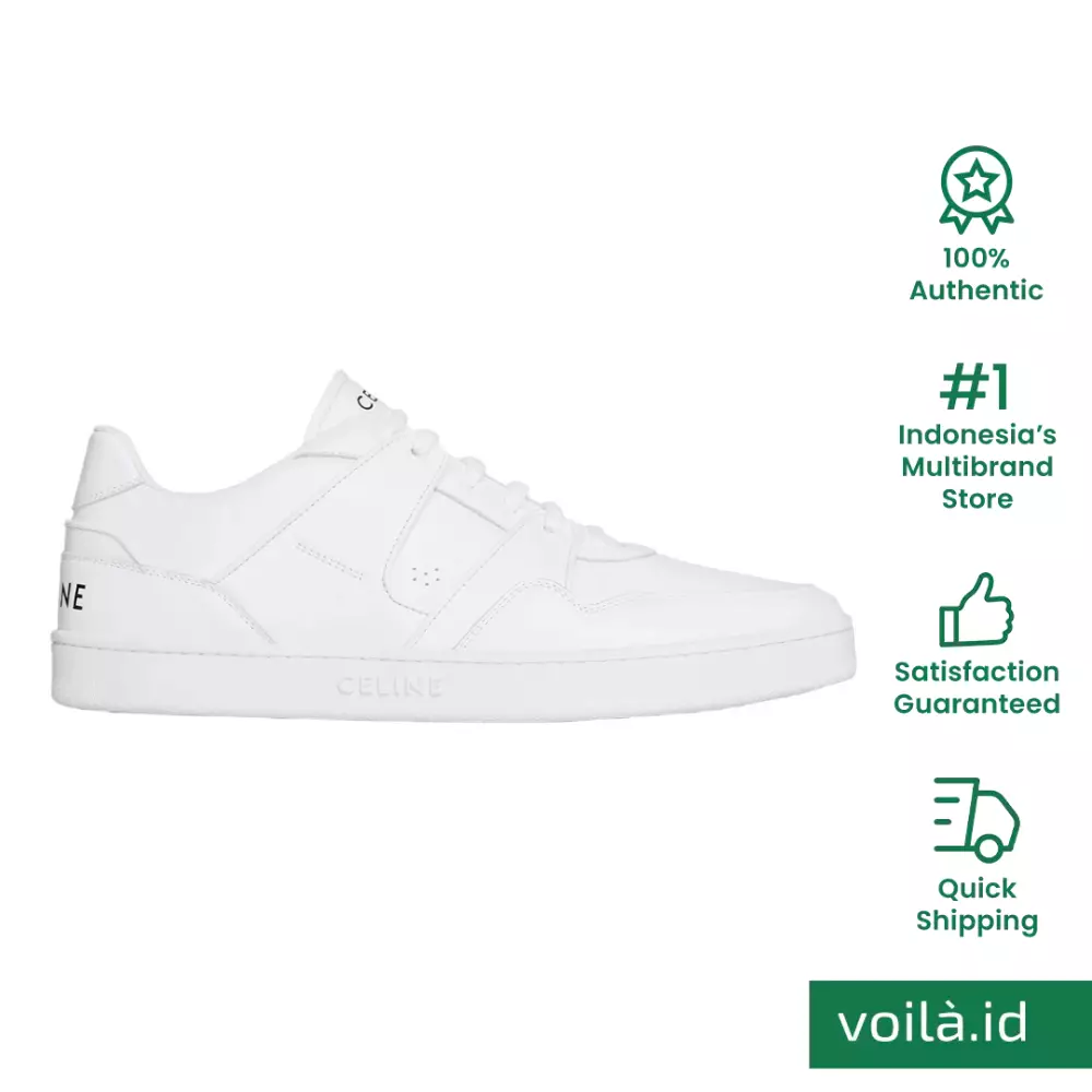 Jual Celine Celine CT04 Lowtop Sneakers Calfskin Optic White Men