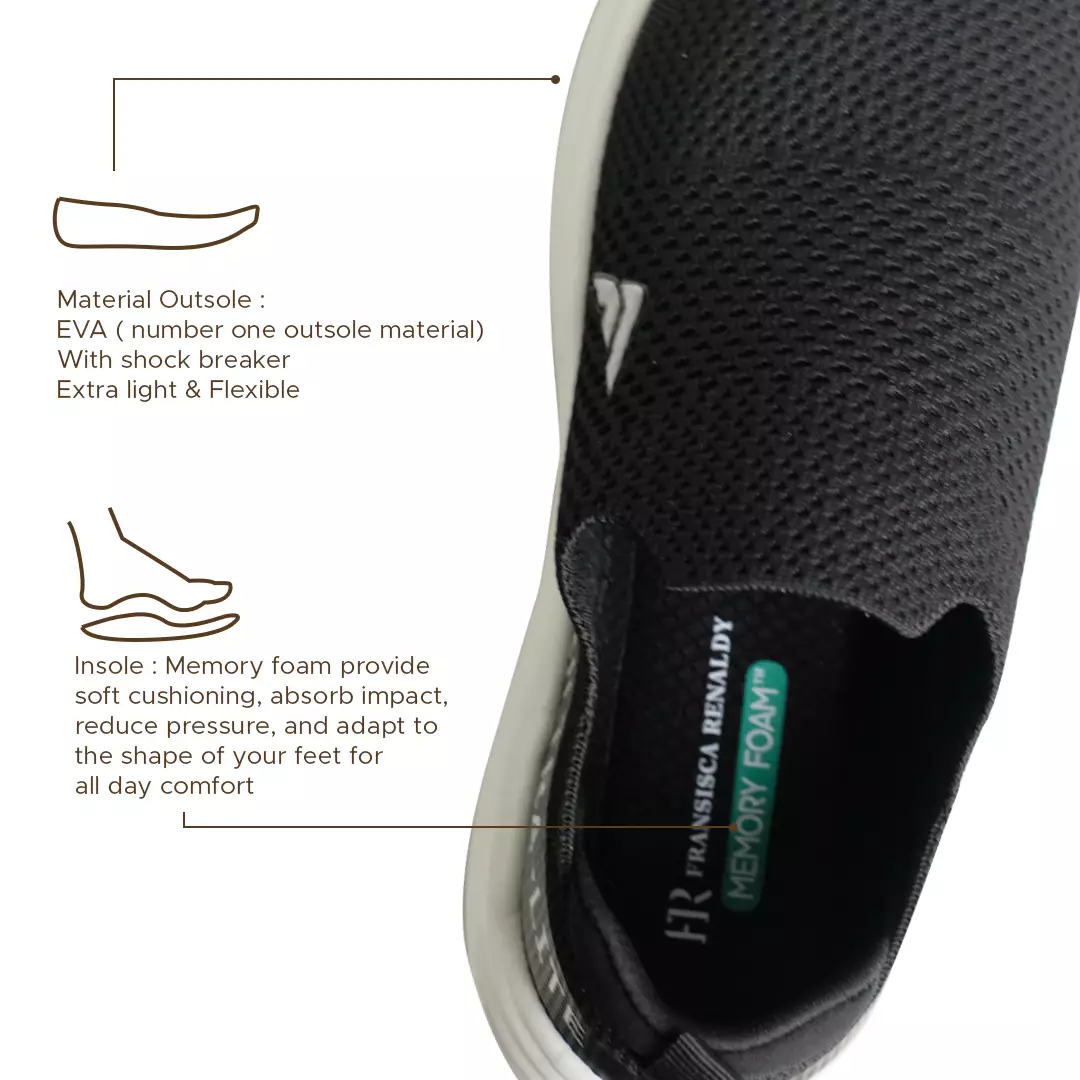 Sepatu Sneakers Slip On Pria M.Noval 03