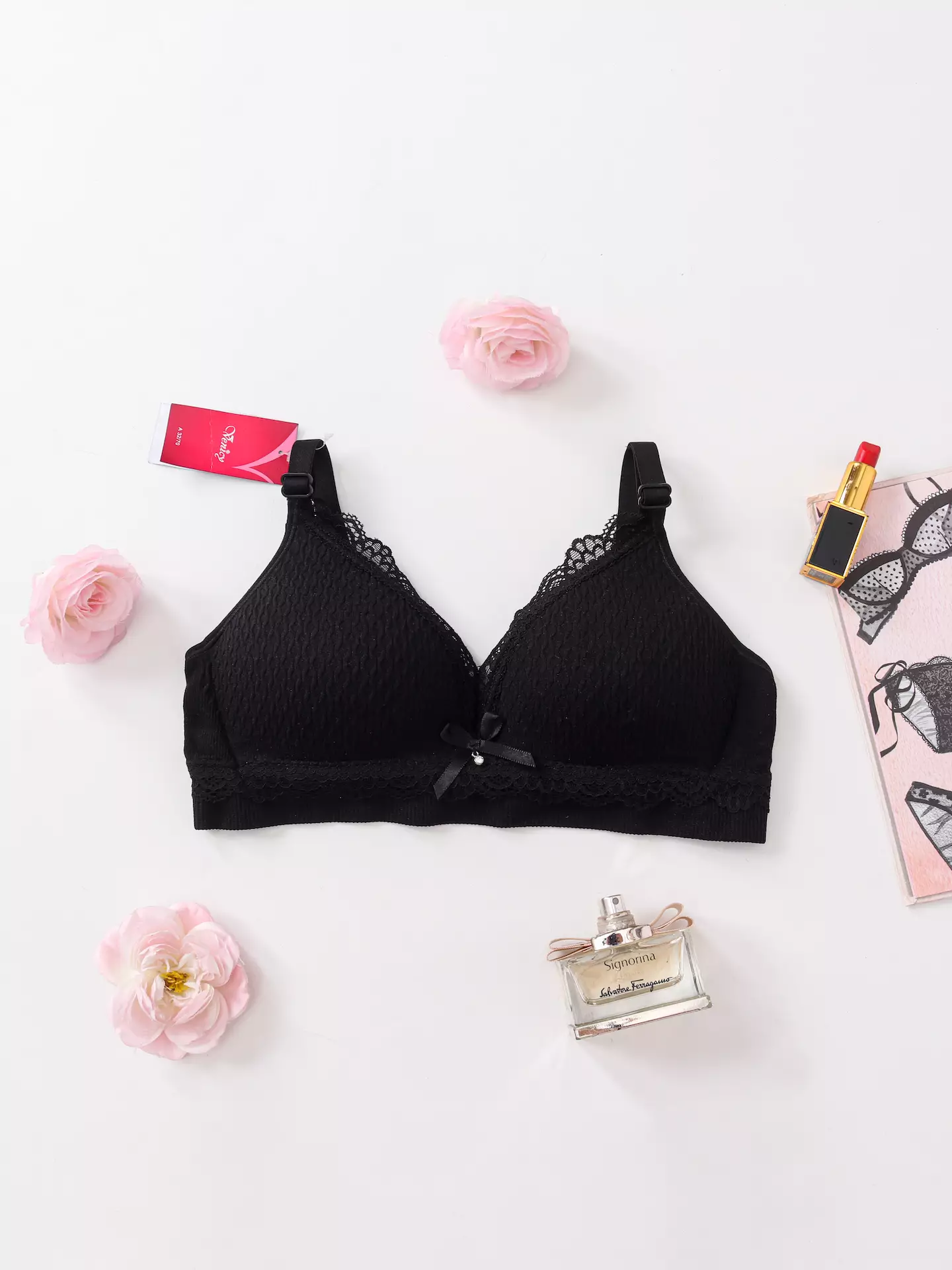 Reggiseno GODDESS Donna Taglie Forti Senza Ferri - Coppa Morbida E Morbida Copertura Totale, Colore Celeste