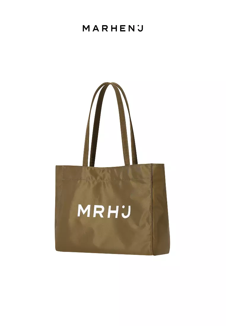 BONA Nylon Shoulder Bag Olive Khaki