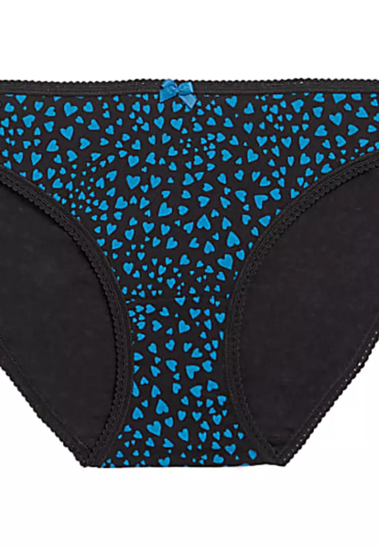 5pk Cotton Lycra Bikini Knickers