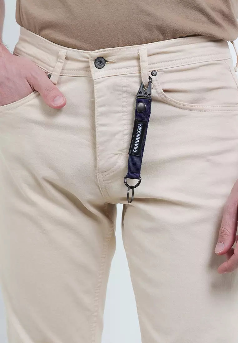 GRAHANGGRA Keychain Xander Accessories Waistbag Key Ring Key Holder For Men Gantungan Kunci Tas - Navy Blue