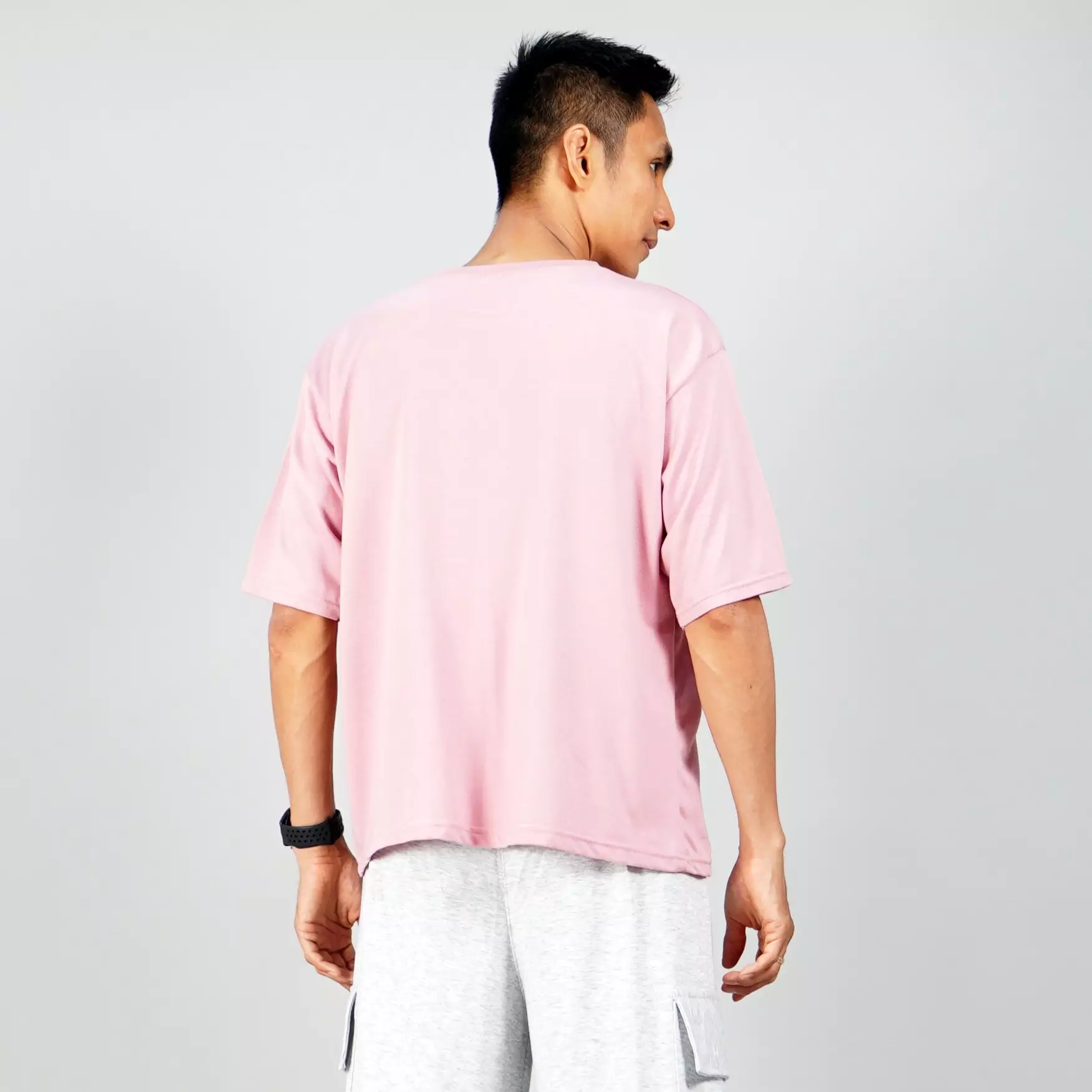 GEORGE Kaos Putih Polos TShirt Polos Basic T-Shirts Pria Lengan Pendek - PINK
