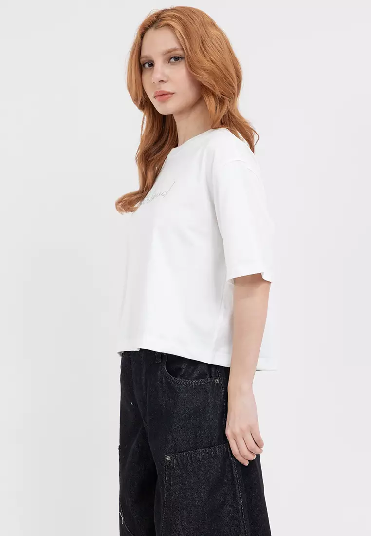 Ladies Rhine Crop Boxy Tee