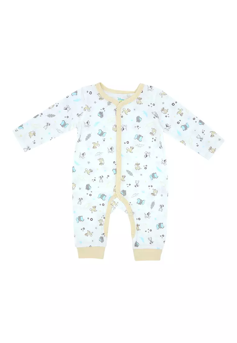 Baby Boy Licensed Newborn Sleepsuit Pack of 2 "Animal Roots"