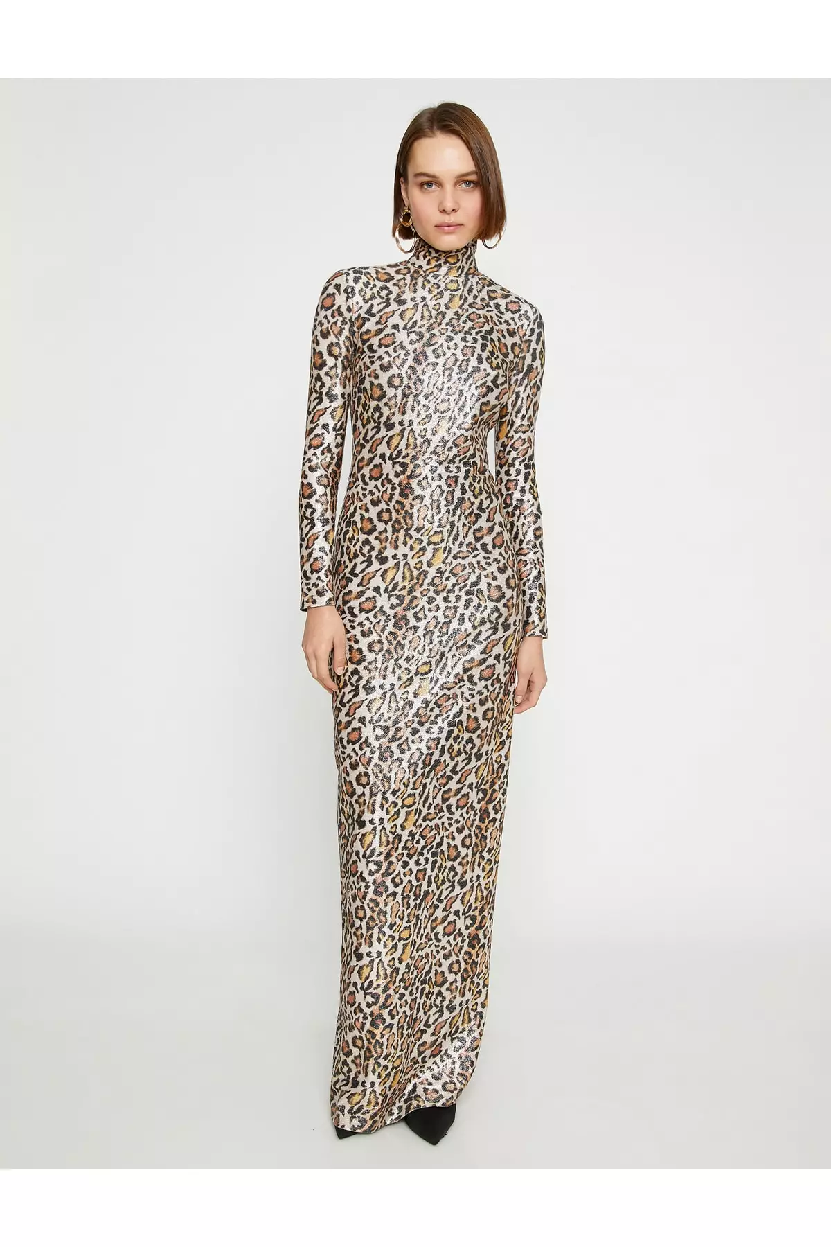 Turtle neck long sleeve maxi dresses Outlet
