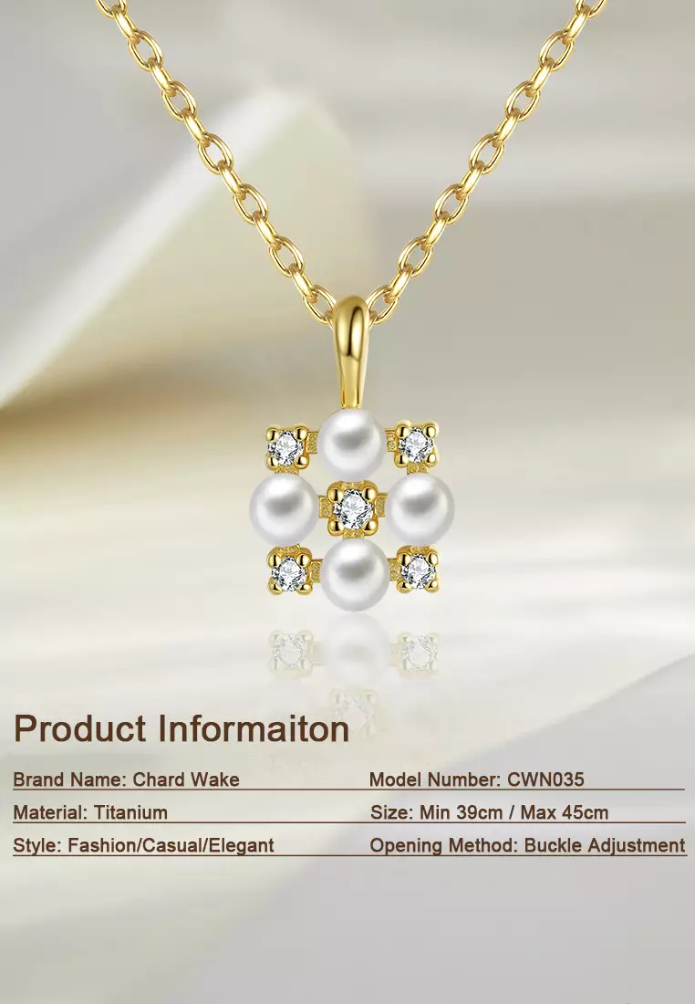 Kalung Wanita Titanium Anti Pudar Korea Elegan Wantia Original Kalung Cewek COD Kotak Indah