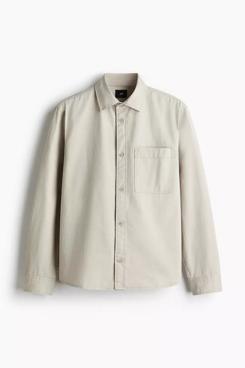 Regular Fit Twill overshirt