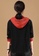Its Me black and red Fashion Color Block Hooded Denim Jacket EB260AAA2ACC7FGS_4