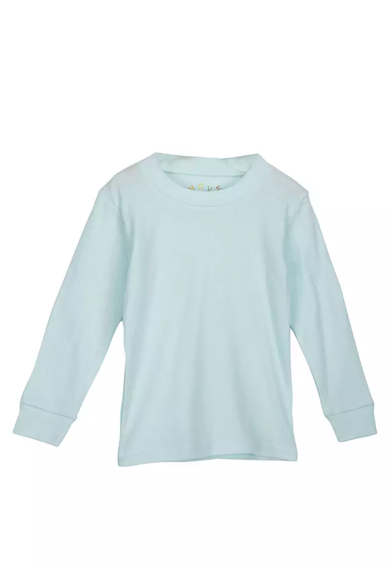 Move Two-Piece Long Sleeves Pajama Set For Girls