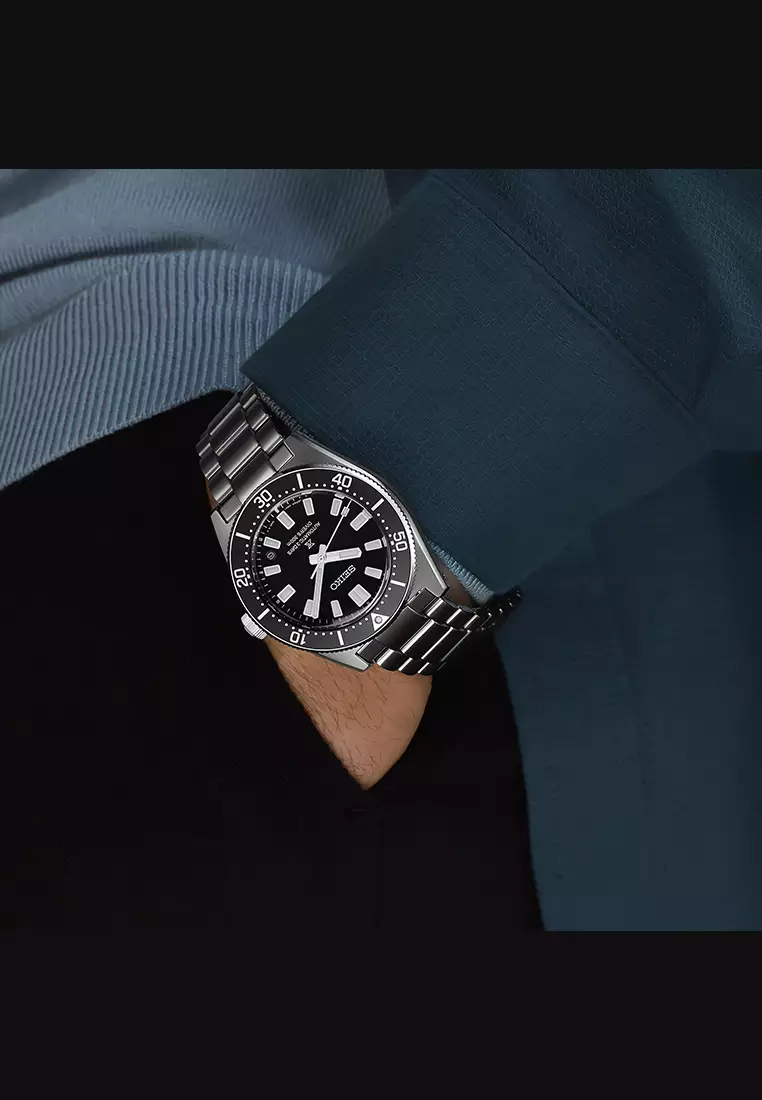 Seiko Prospex 1965 Heritage Divers 3-Day 300M In Cove Black Stainless Steel - SPB453J1