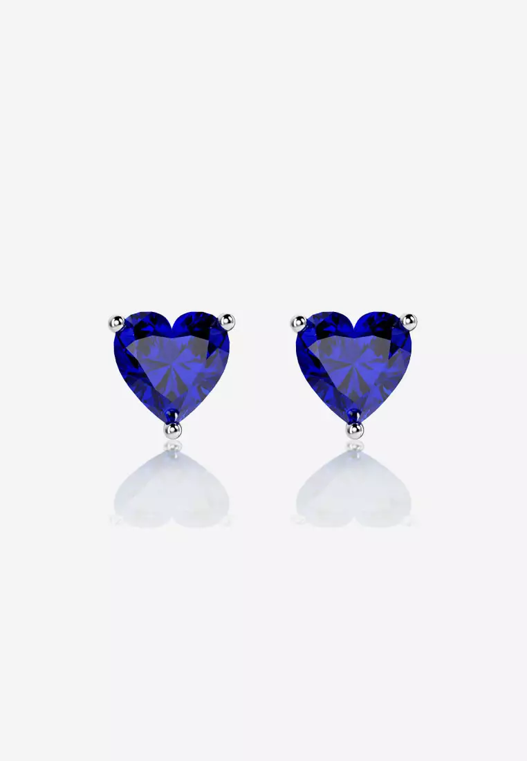 Real hot sale sapphire earrings