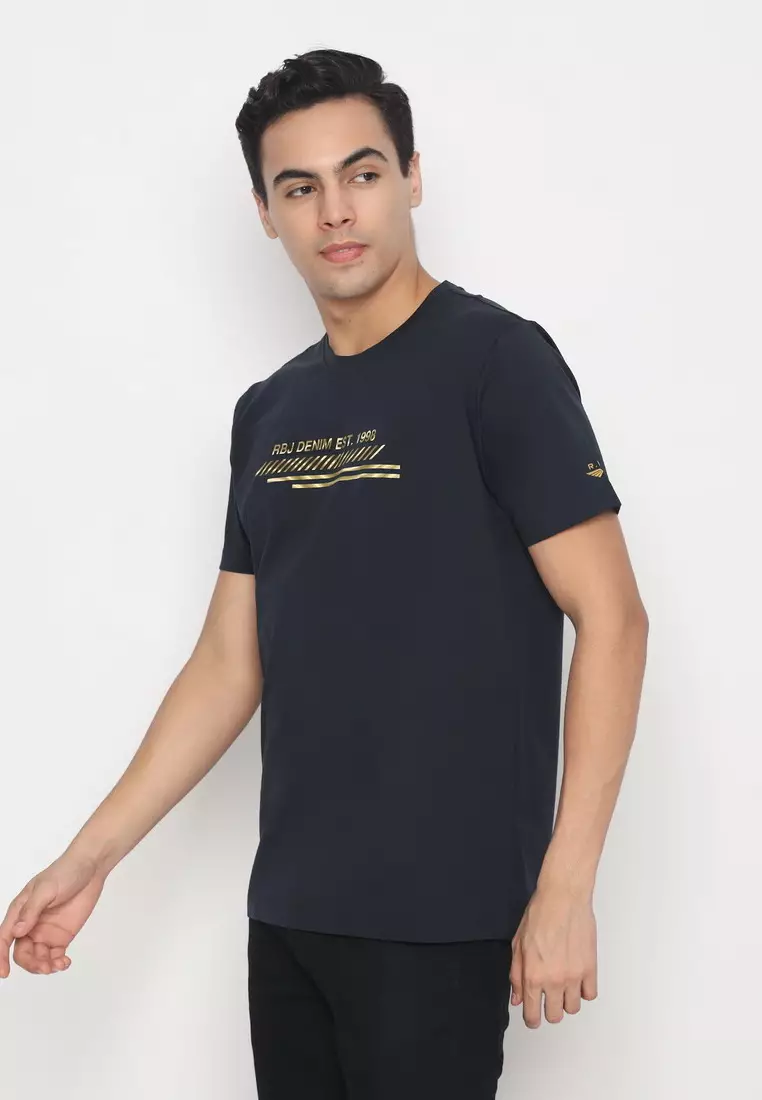 RBJ T-Shirt Cotton Spandex Pria 2482370601