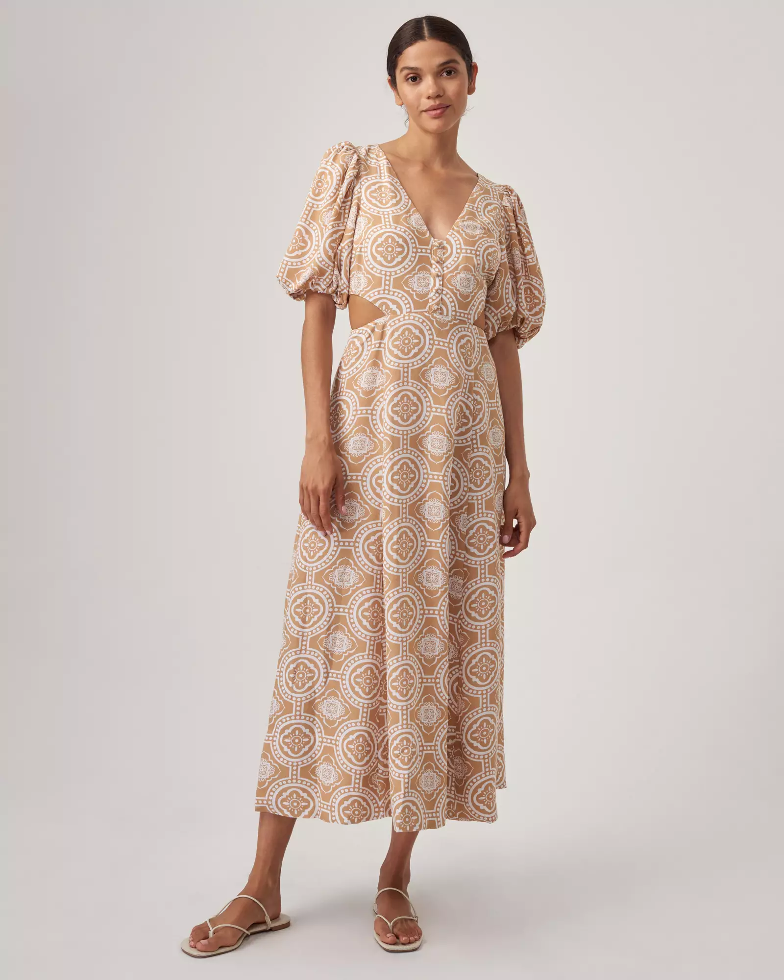 Tulip top midi dress