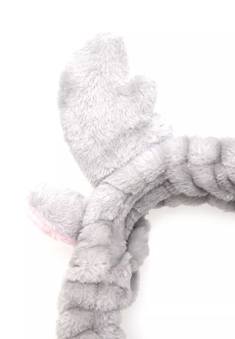 Diana Bandana Tanduk Rusa Tekstur Lembut And High Quality - Abu-Abu