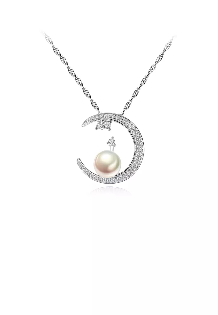 White pearl pendant best sale