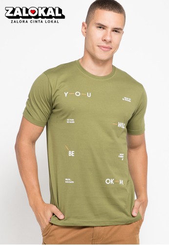 Jual D F T Shirt S S You Will Be Okey Original Zalora Indonesia