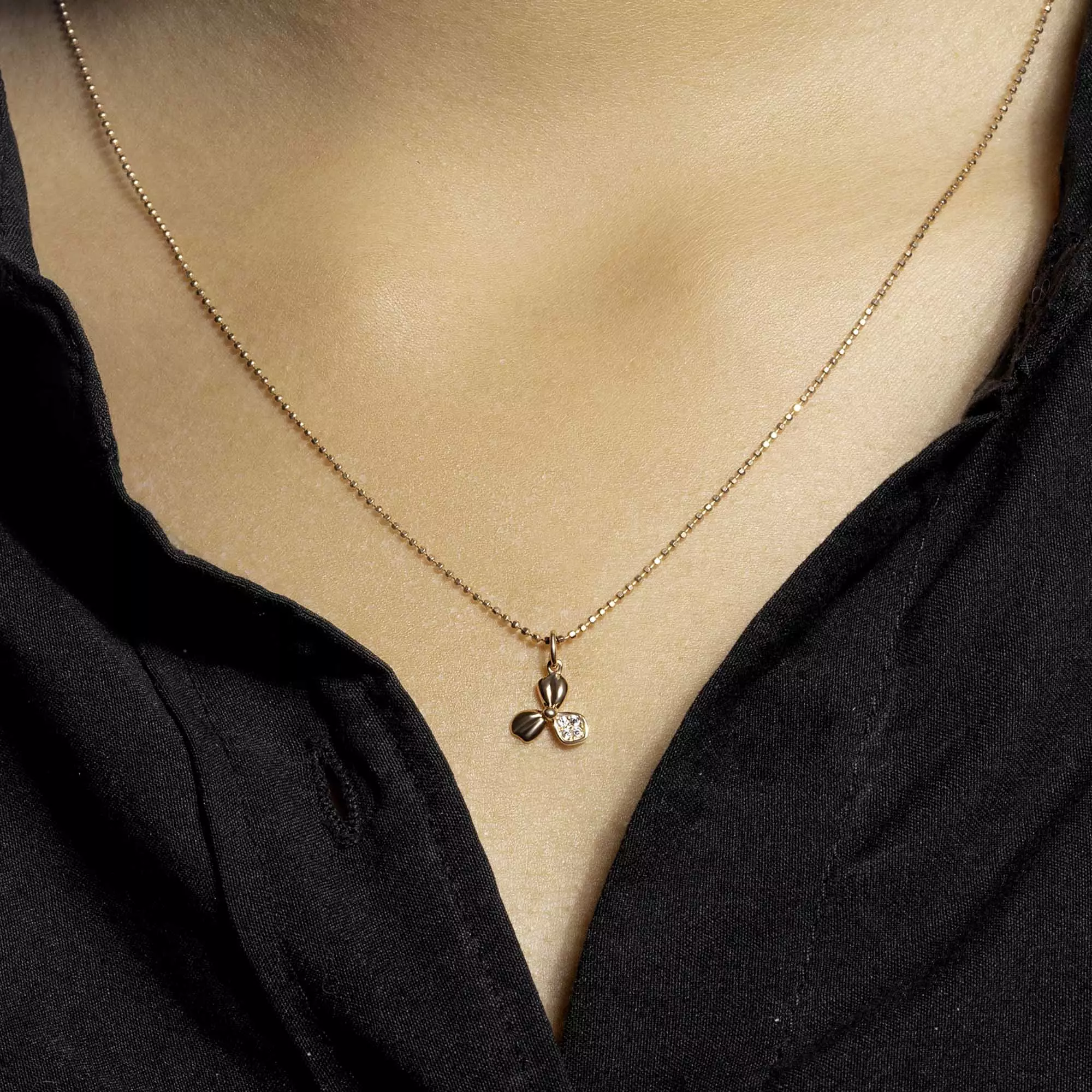 Kalung Emas 7k -  Kana Gold Necklace -Armore Collection - Juene Jewelry