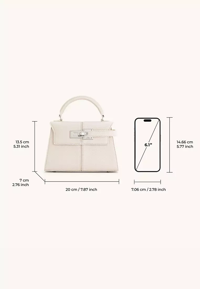 JW Pei Elise Top Handle Bag - White