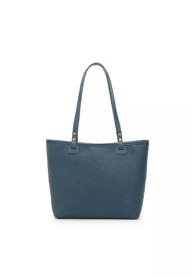 Women's Tote Bag / Shoulder Bag / Top Handle Bag - Blue