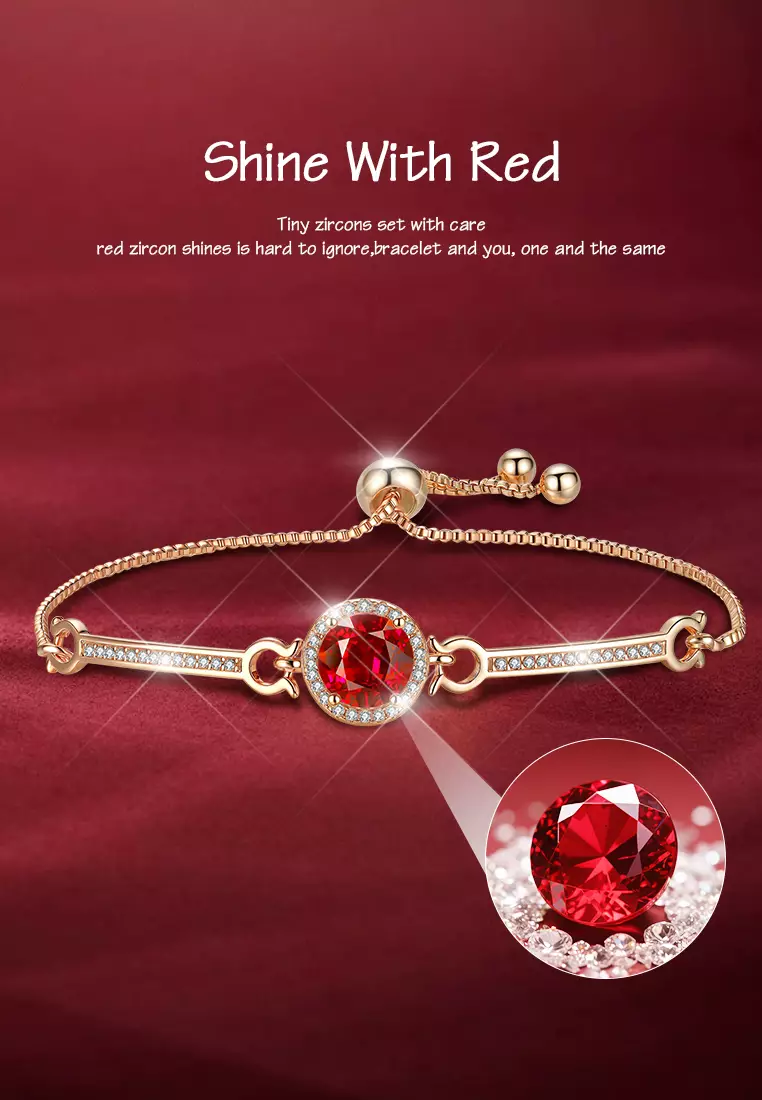 Gelang Wanita Titanium Original Fashion Korea Zirkon 5A Perhiasan Cewek Bracelets