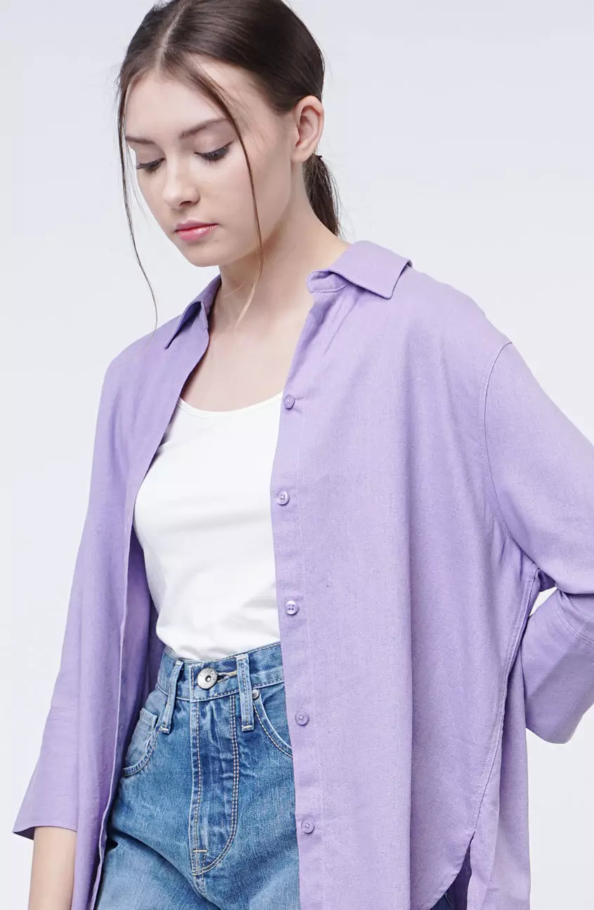 Kemeja Wanita Ariella Lilac