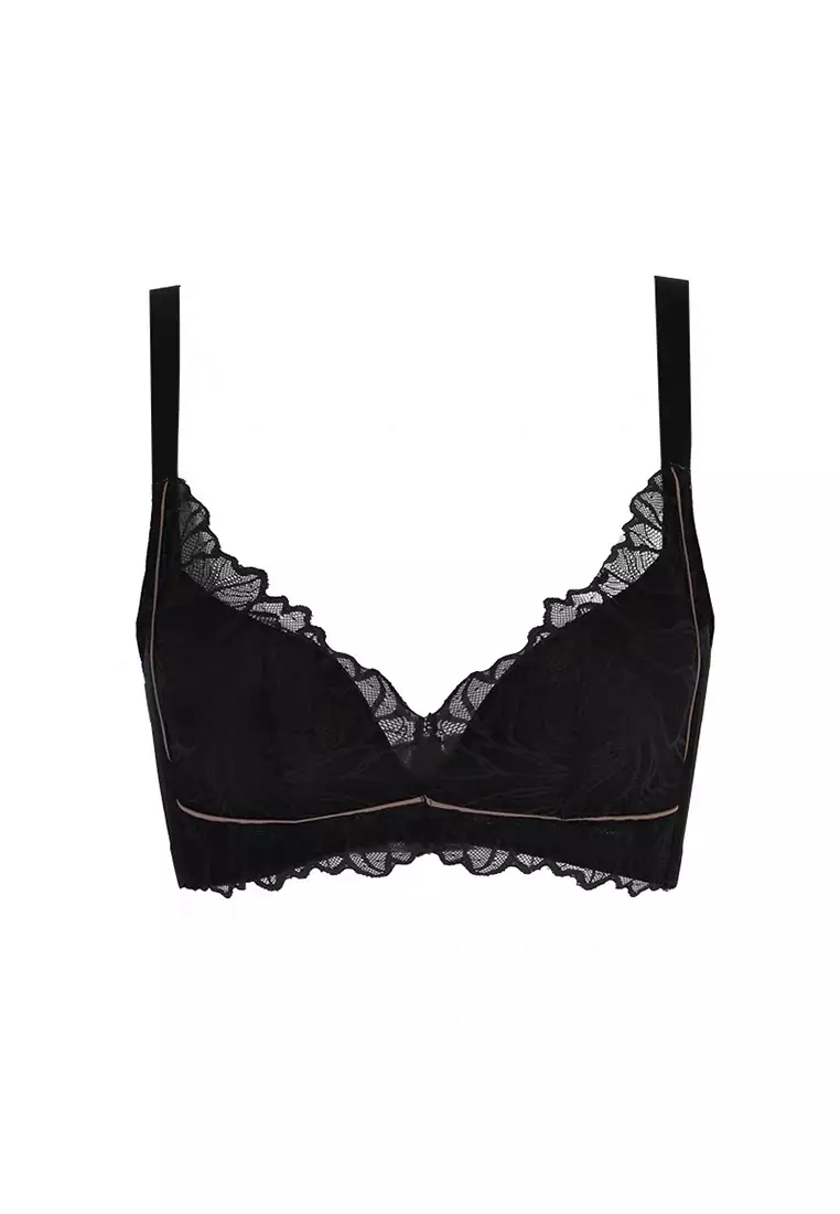 Black Sexy Triangle Cup Bralette Cheap