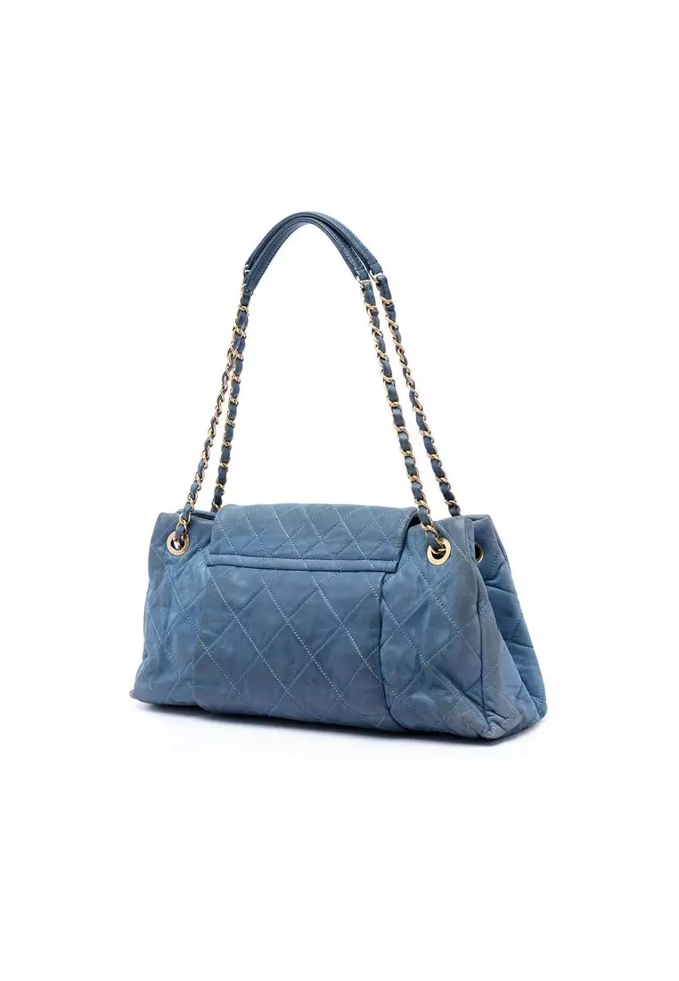 Pre-Loved Chanel Medium Quilted Iridescent Calfskin Chic Quilt Accordion Flap