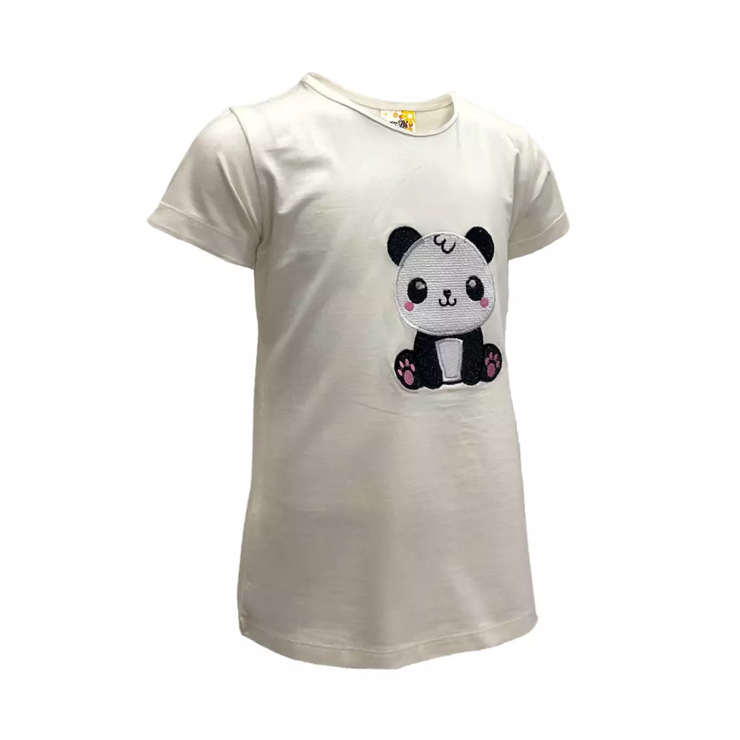 Kibi Kaos Anak Perempuan Bordir Panda 10610822