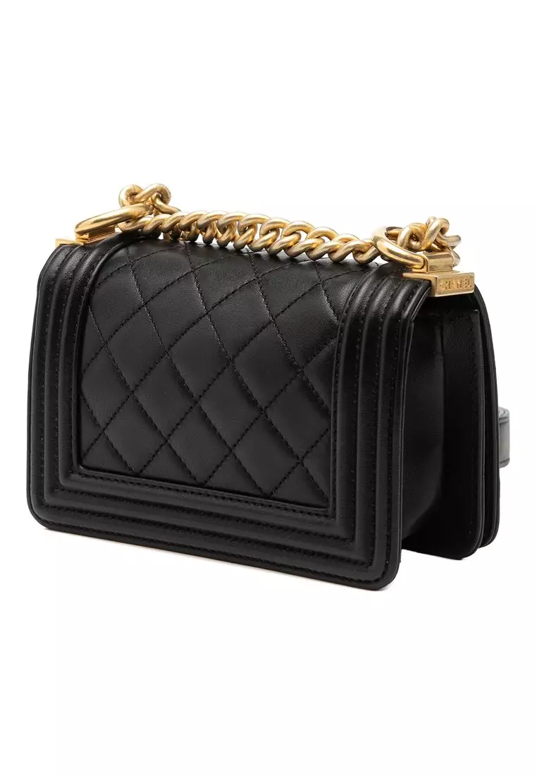 Pre-Loved Chanel Mini Quilted Lambskin Boy Flap