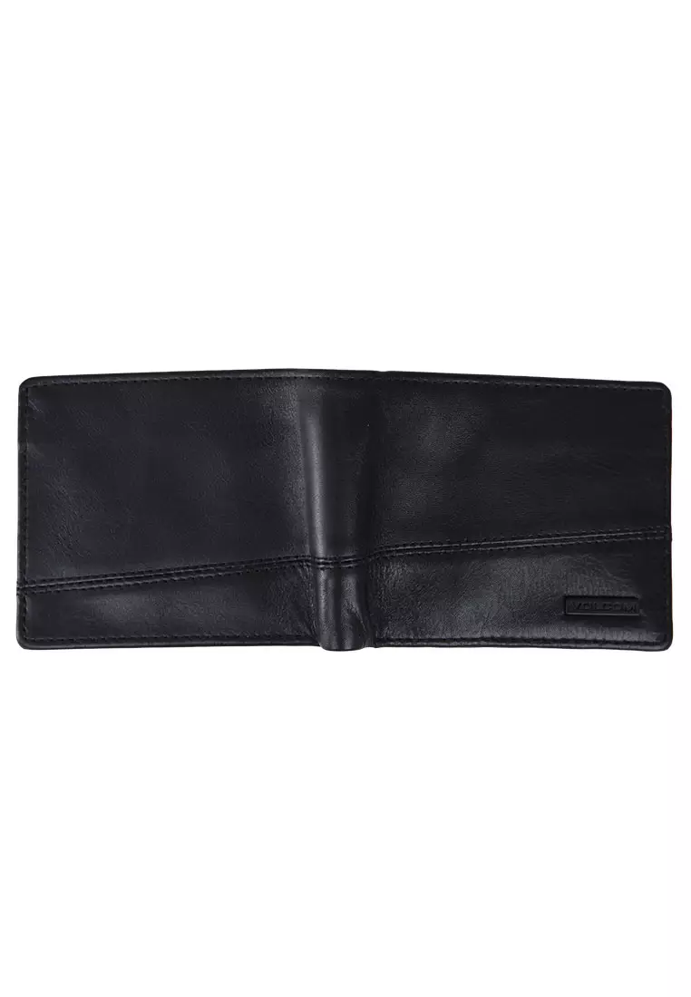 MLW SHIFTER STONE LEATHER WALLET BLACK