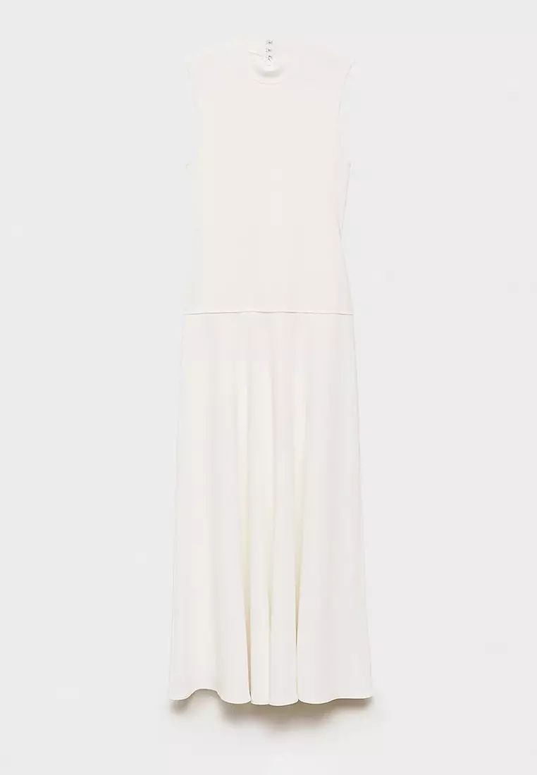 chinese dress ladies Mango off white  Goa Paris