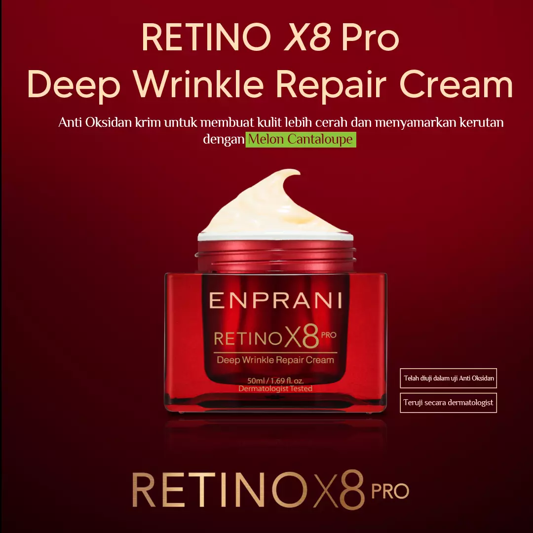 Holika Holika Enprani Retino X8 Pro Deep Wrinkle Repair Cream - Pelembab Anti Aging
